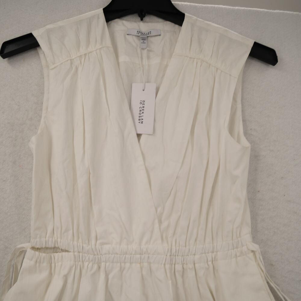 Derek Lam 10 Crosby Women's 4 Nara Cotton Poplin Cinched-Waist Maxi Dress READ* - Picture 9 of 12